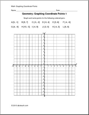 Worksheet: Graphing Coordinate Points (upper elem)