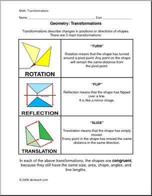Geometric Transformations Rules and Practice
