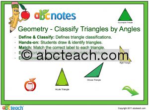 Interactive: Notebook: Geometry: Classify Triangles