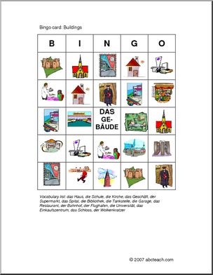 German: Bingo – Buildings