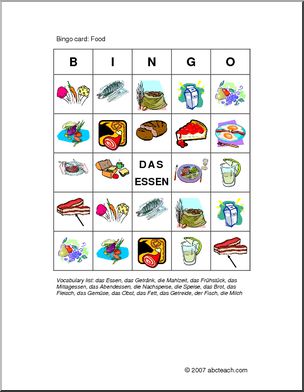 German: Bingo – Food