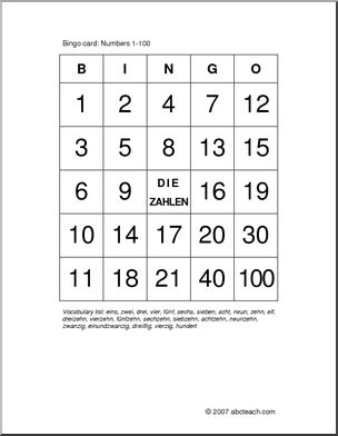 Bingo - Numbers (1-100) - Comprar em Tudo para teachers