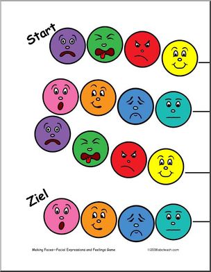 German: Board Game – Emotions (color)