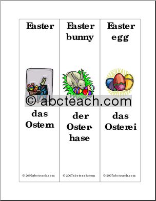 German: Bookmarks – Easter
