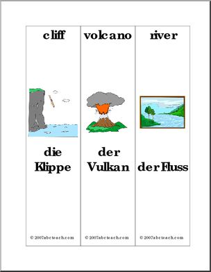 German: Bookmarks – Landscape