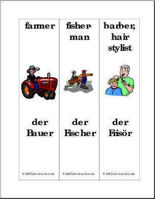 German: Bookmarks – Professions