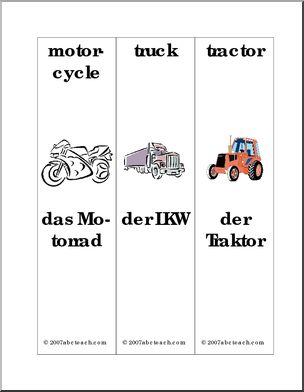 German: Bookmarks – Transportation