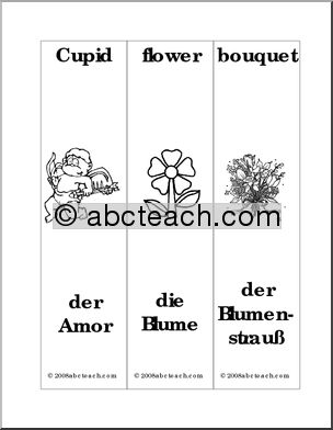 German: Bookmarks – Valentine’s Day