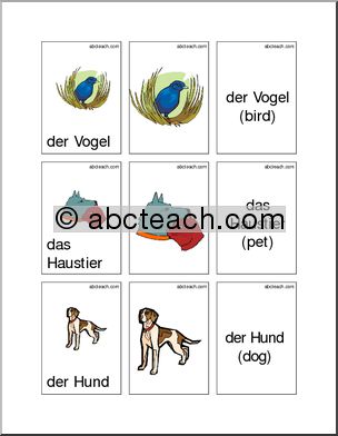 German: Flashcards – Animals