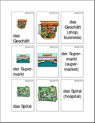 German: Flashcards – Buildings