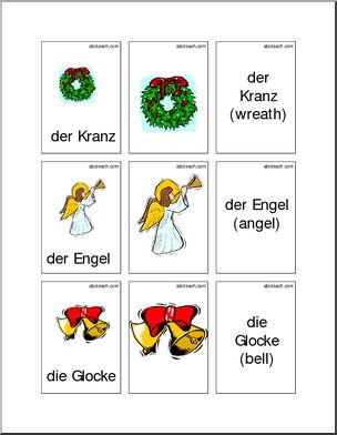 German: Flashcards – Christmas