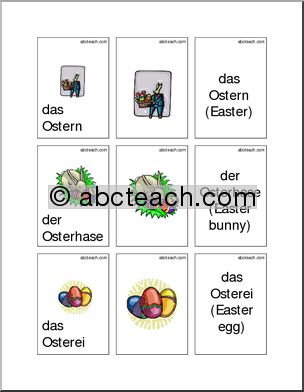 German: Flashcards – Easter