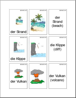 German: Flashcards – Landscape