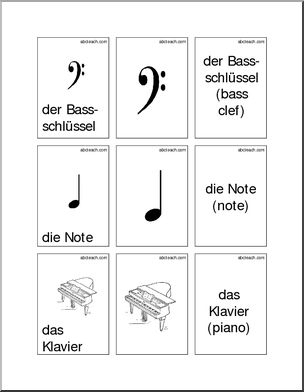 German: Flashcards – Music