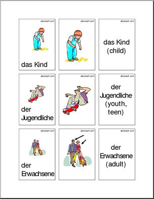 German: Flashcards – People