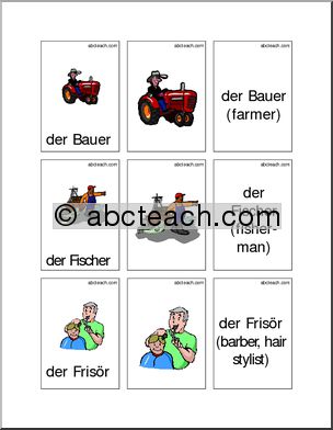 German: Flashcards – Professions