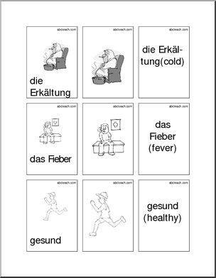 German: Flashcards – Sickness