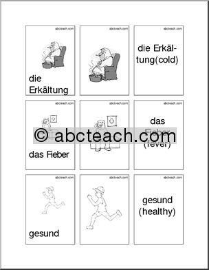 German: Flashcards – Sickness