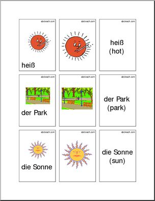 German: Flashcards – Summer