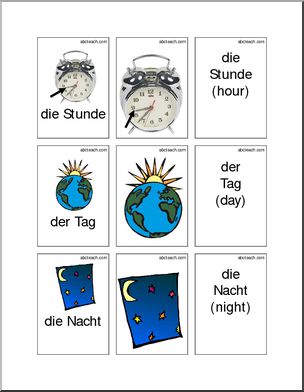 German: Flashcards – Time and Seasons