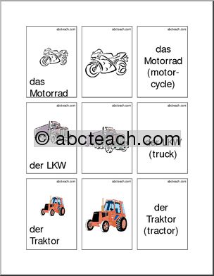 German: Flashcards – Transportation