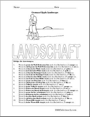 German: Glyph – Landscape