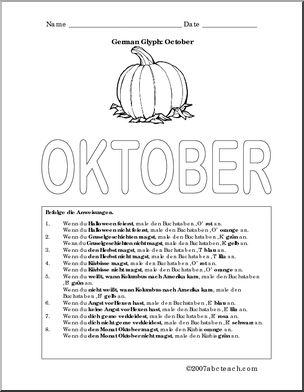 German: Glyph – October