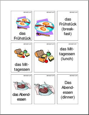 German: Flashcards – Basic Foods