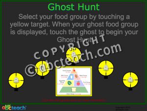 Interactive: Notebook: Ghost Hunt: Nutrition: Food Groups (multi-age)