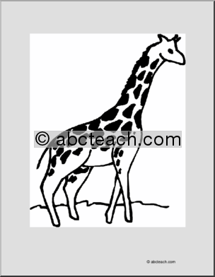 Coloring Page: Giraffe