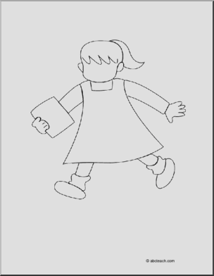 Coloring Page: Girl