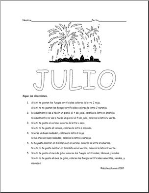Spanish: “Glyph” – Julio (elementaria)