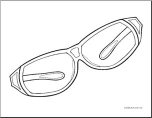 Coloring Page: Racquetball – Goggles
