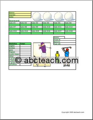 Stat Sheet: Golf