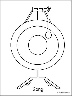 Coloring Page: Gong