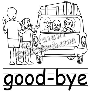 Clip Art: Basic Words: Good-bye B&W (poster)
