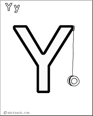 Coloring Page: Alphabet- Y