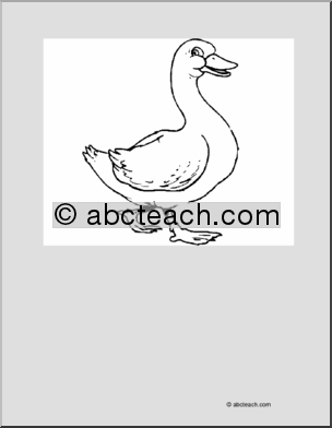 Coloring Page: Goose
