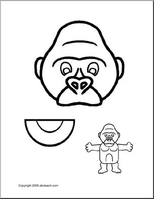 Paper Bag Puppet: Animal – Gorilla