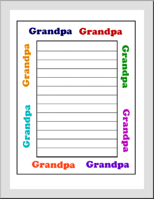 Border Paper: Grandpa