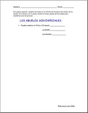 Spanish:  Spanish 1 – Escritura: A mis abuelos (secundaria)