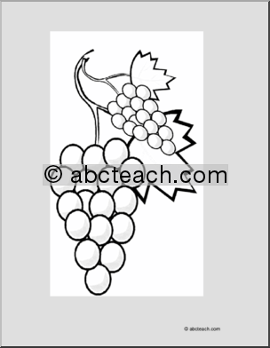 Coloring Page: Grapes