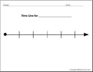 Graphic Organizer: Timelines (b/w)
