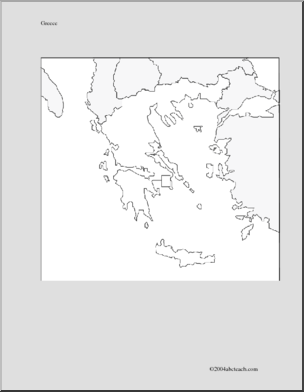 Map and Flag: Greece