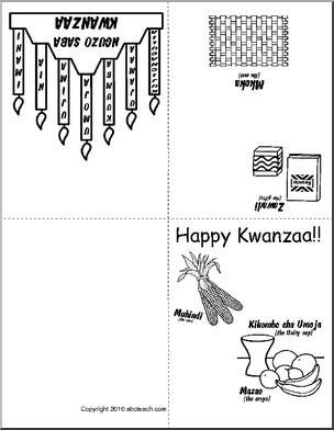 Greeting Card: Kwanzaa (candles 2)