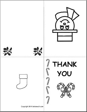 Greeting Card: Christmas- Thank You Card
