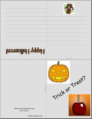 Greeting Cards: Halloween Set (3) (elem) (color)