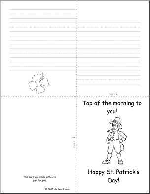 Greeting Card: St. Patrick’s Day Top of the Morning (k-1)