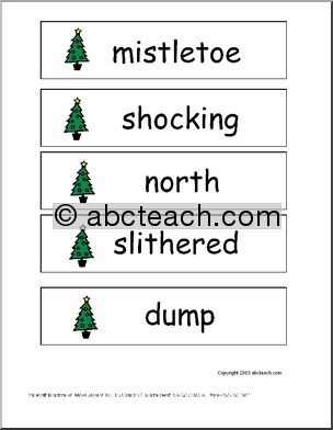 “How the Grinch Stole Christmas” (pictures) Word Wall