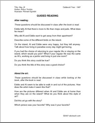 Hey, Al (primary/elem) Guided Reading
